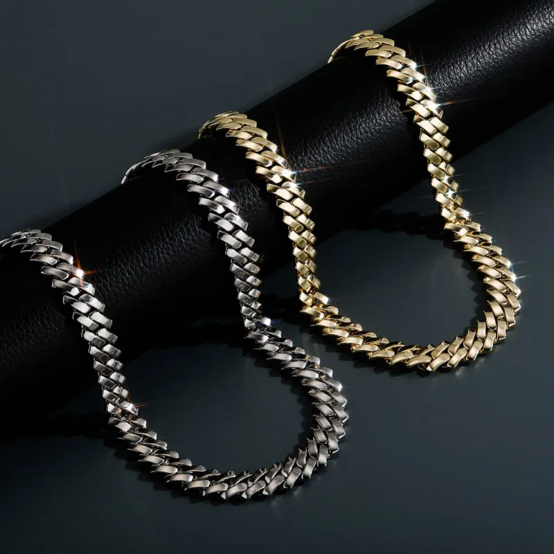 10/12mm Stainless Steel Rhombus Link Chain