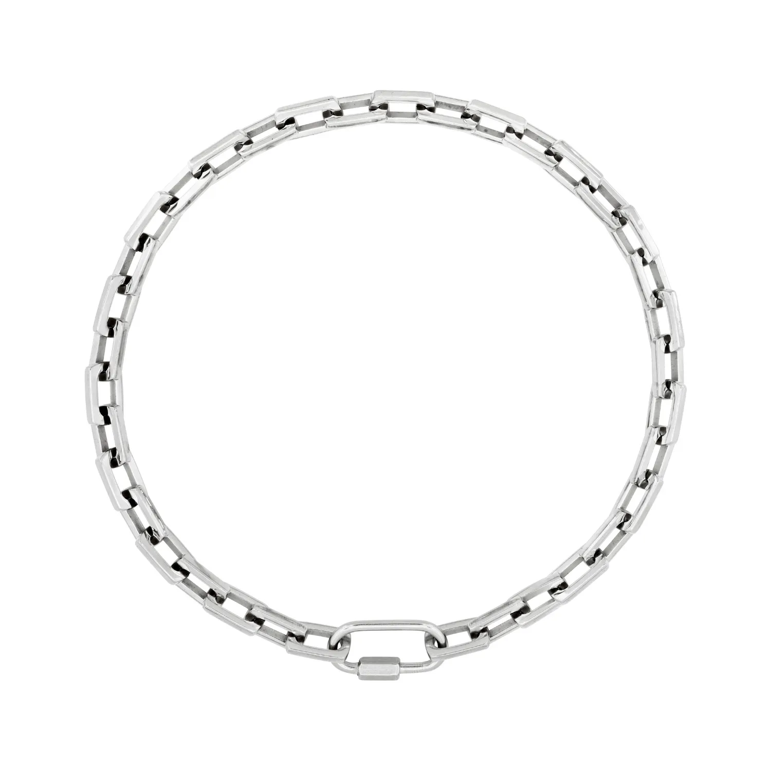 10MM Chunky Choker Chain - Silver