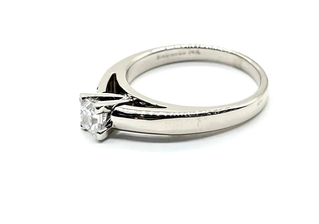 1/2 Carat Princess Cut Diamond Solitaire Engagement Ring