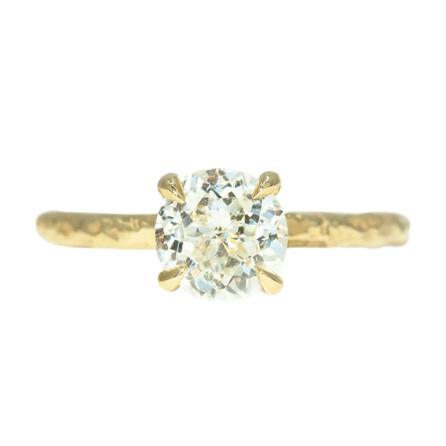 1.32ct GIA Crown Jubilee Diamond Evergreen Solitiare in 18k Yellow Gold