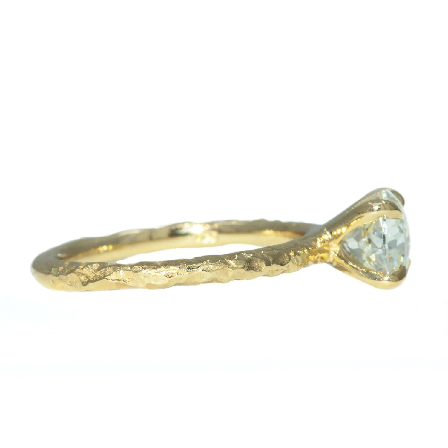 1.32ct GIA Crown Jubilee Diamond Evergreen Solitiare in 18k Yellow Gold