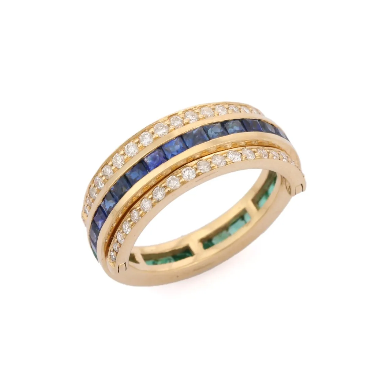 14K Yellow Gold Sapphire Ring