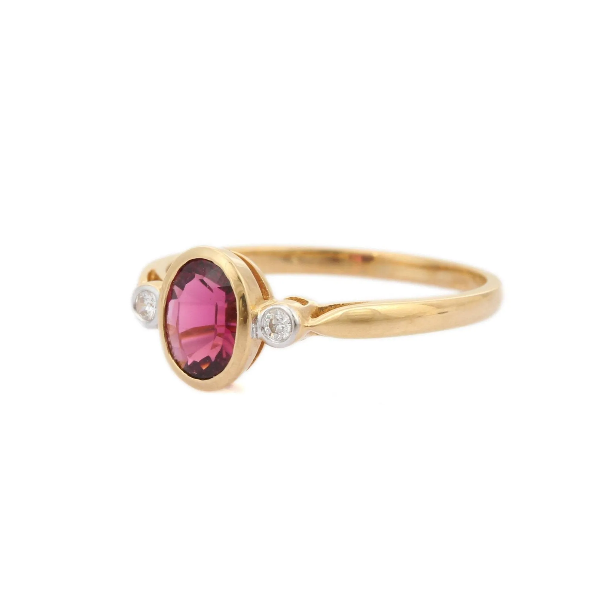 14K Yellow Gold Tourmaline Ring