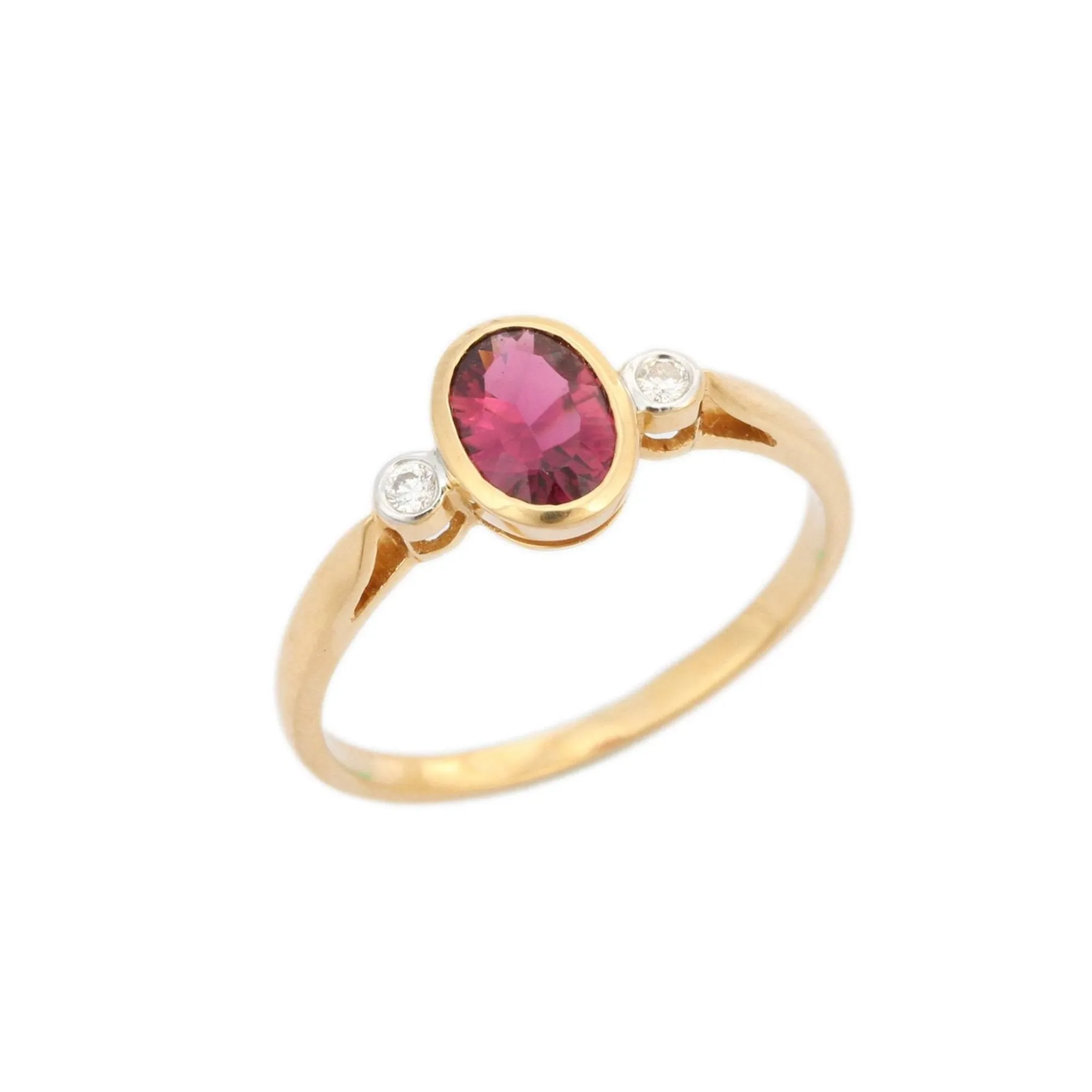 14K Yellow Gold Tourmaline Ring