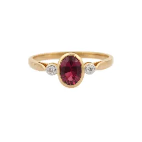 14K Yellow Gold Tourmaline Ring