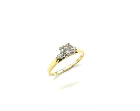 80 PTW 3-Inline Diamond Ring