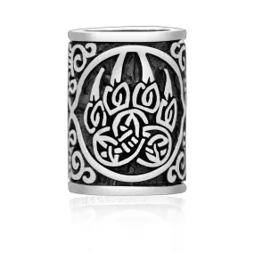 925 Sterling Silver Bear Paw / Veles Beard Bead