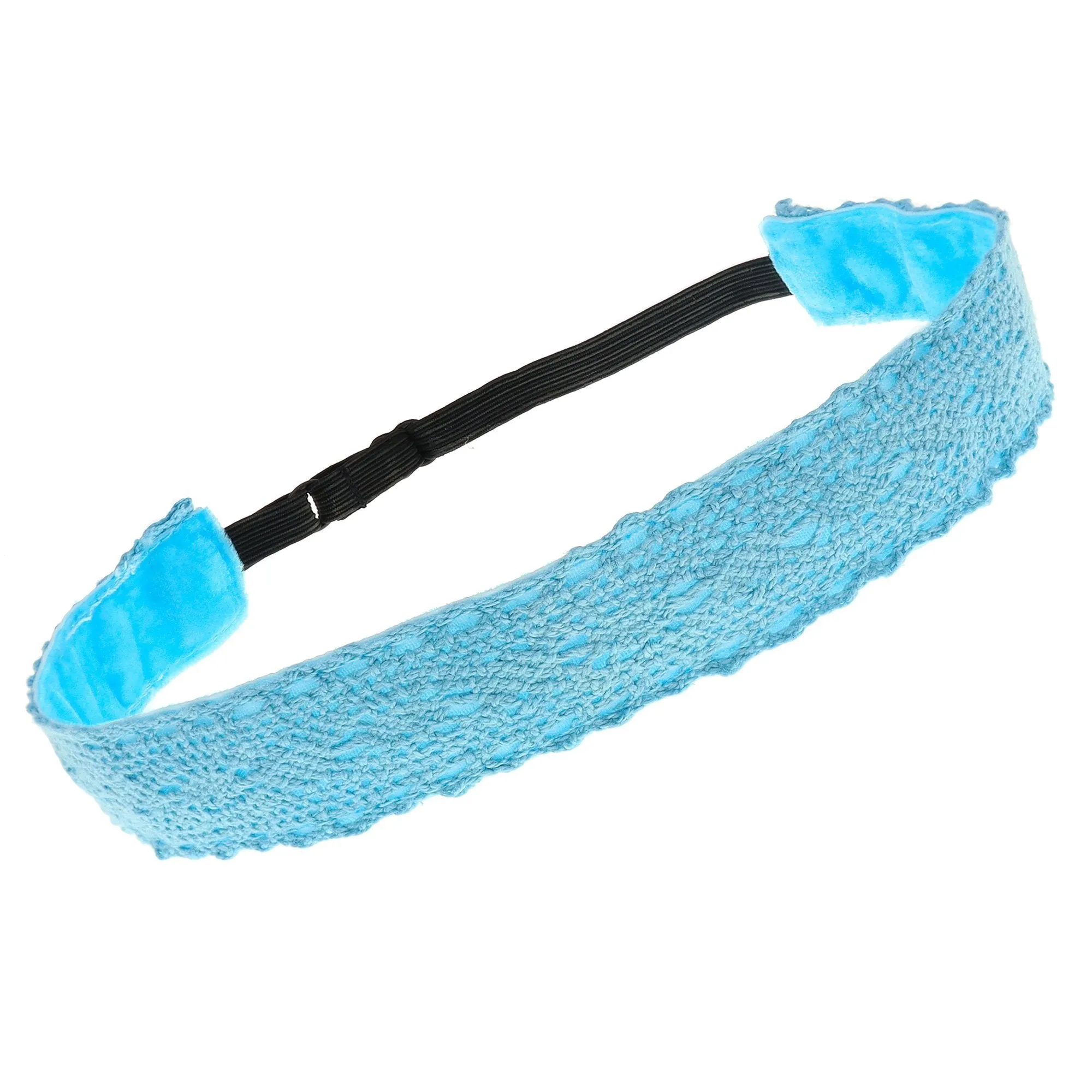 Adjustable No Slip Crochet Lace Headband