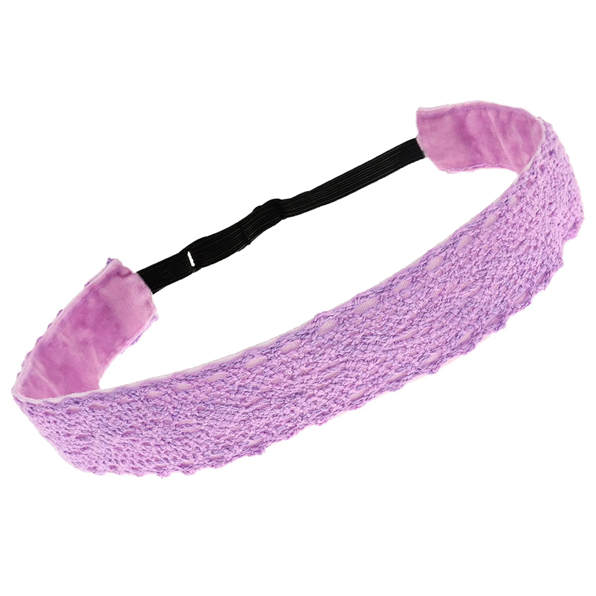 Adjustable No Slip Crochet Lace Headband