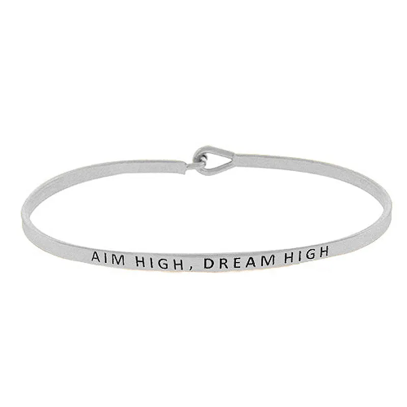 AIM HIGH, DREAM HIGH Message Bracelet