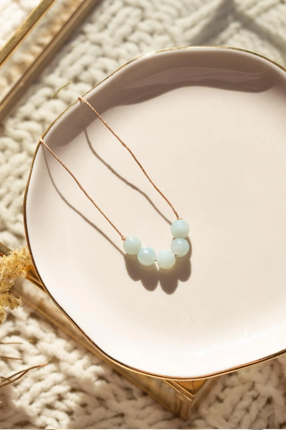 Amazonite Intention Necklace for Courage