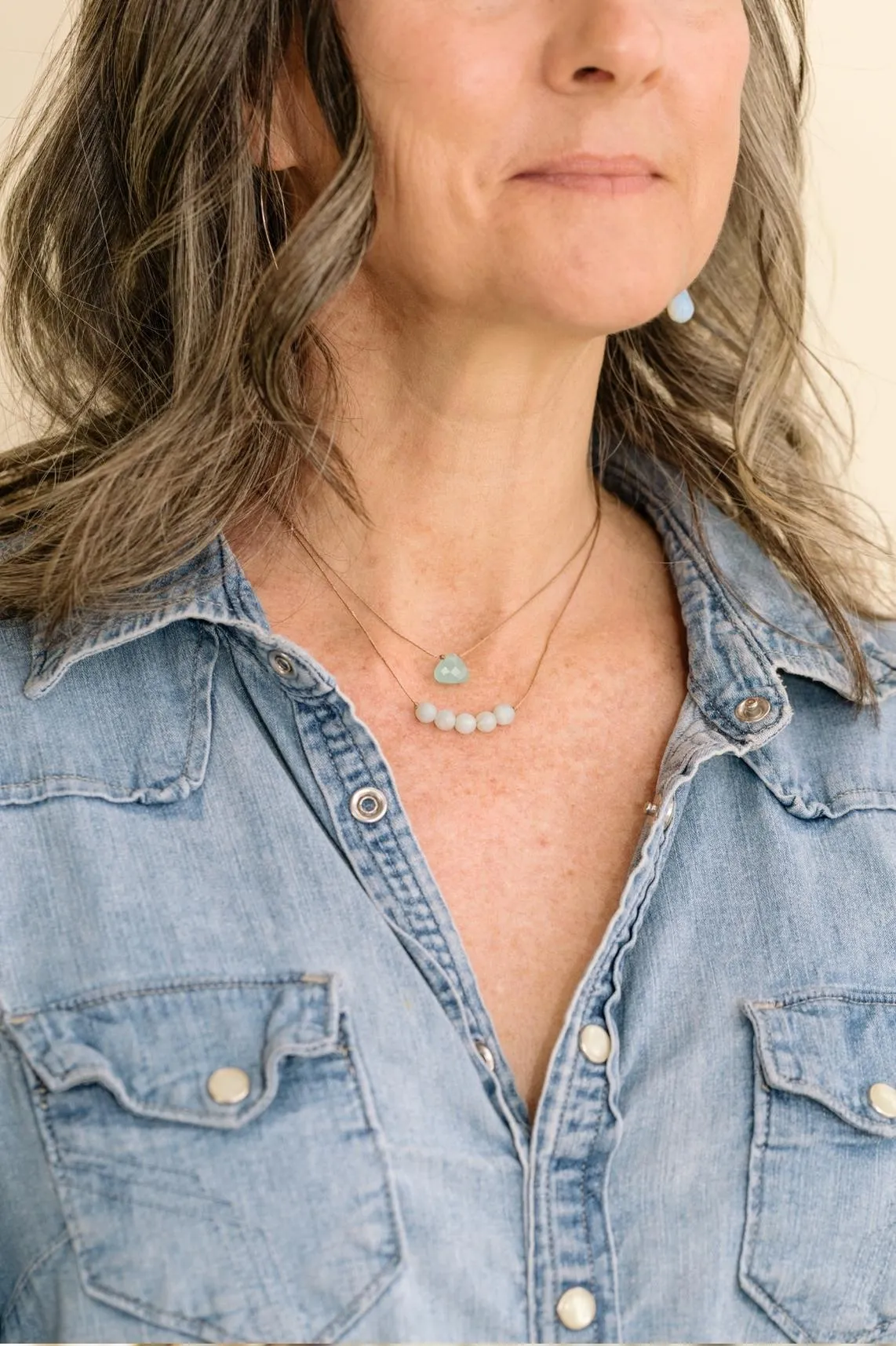 Amazonite Intention Necklace for Courage