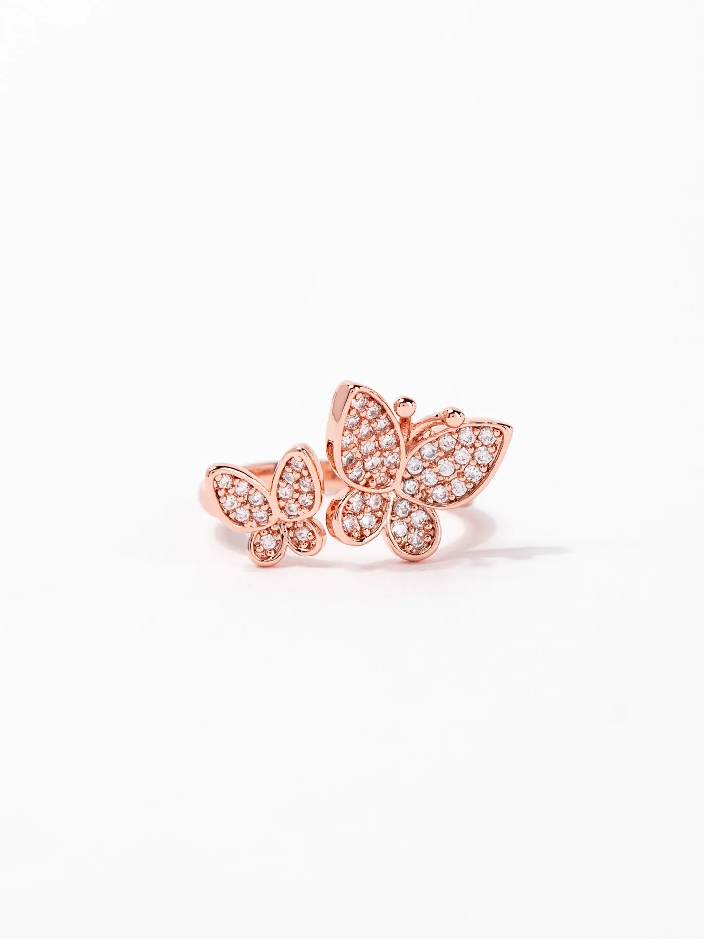 Amelia Butterfly CZ Wrap Ring