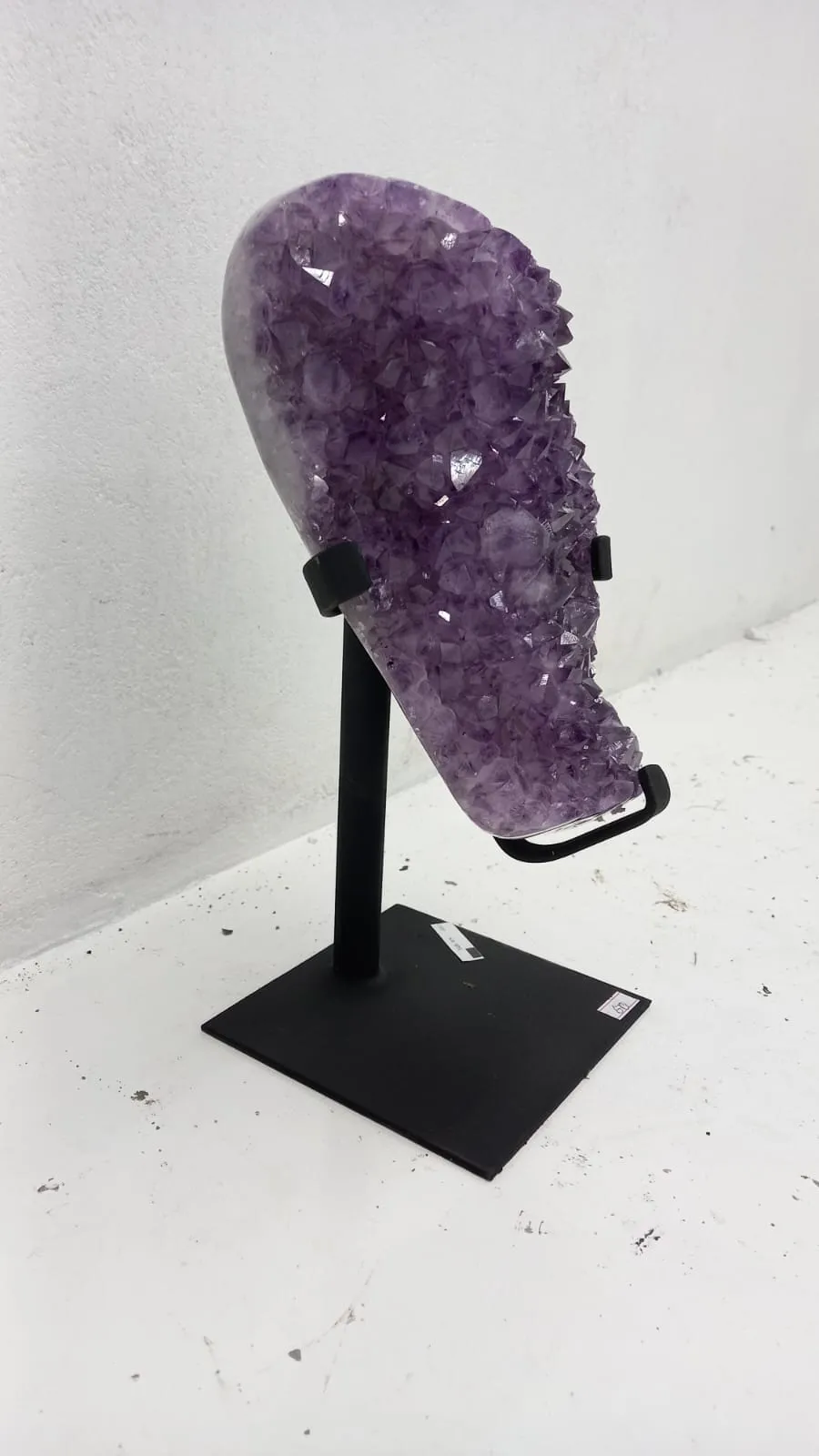 Amethyst Geode from Brazil on Custom Stand- 15 / 11 lbs