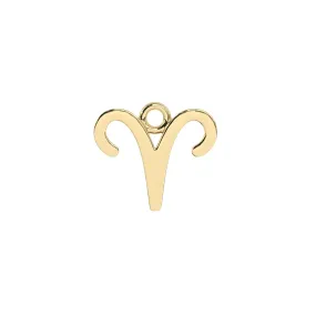 Aries Zodiac Charm | 10k Yellow Gold