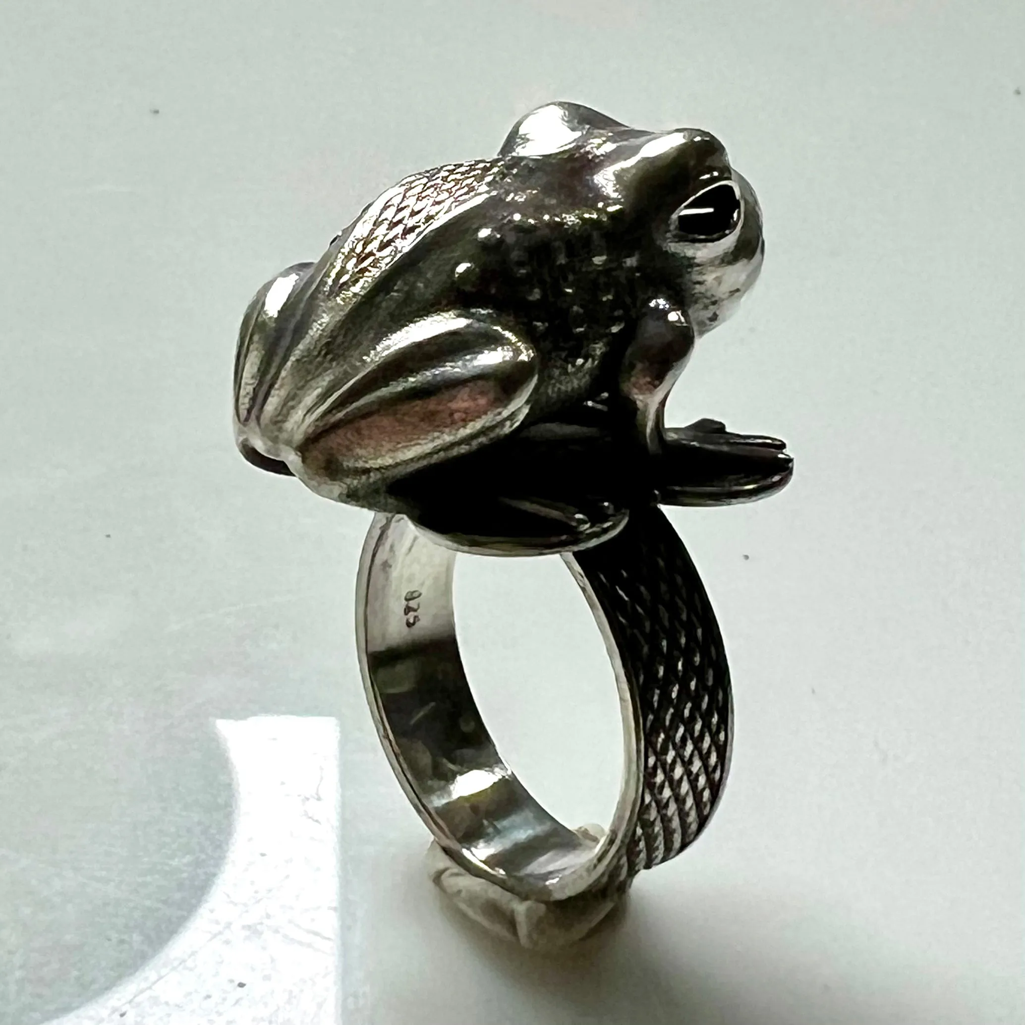 Asante Frog Mpetea (Chief's Ring) - Silver