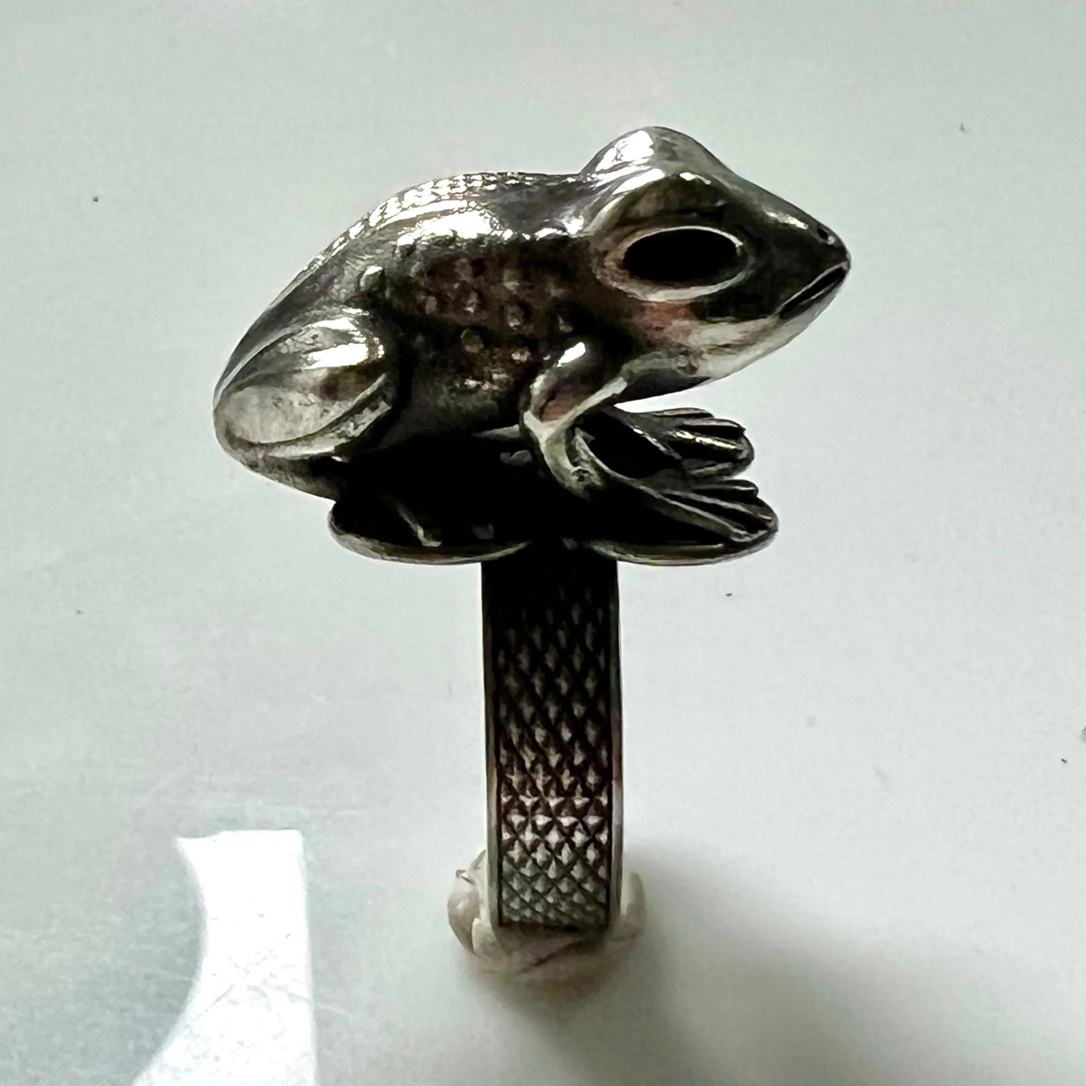 Asante Frog Mpetea (Chief's Ring) - Silver