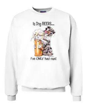 Australian Shepherd  Blue Merl - Dog Beers - Sweatshirt