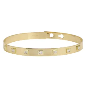 Baguette Diamond Bangle