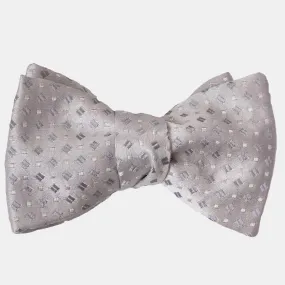 Bellini - Silk Bow Tie - Silver