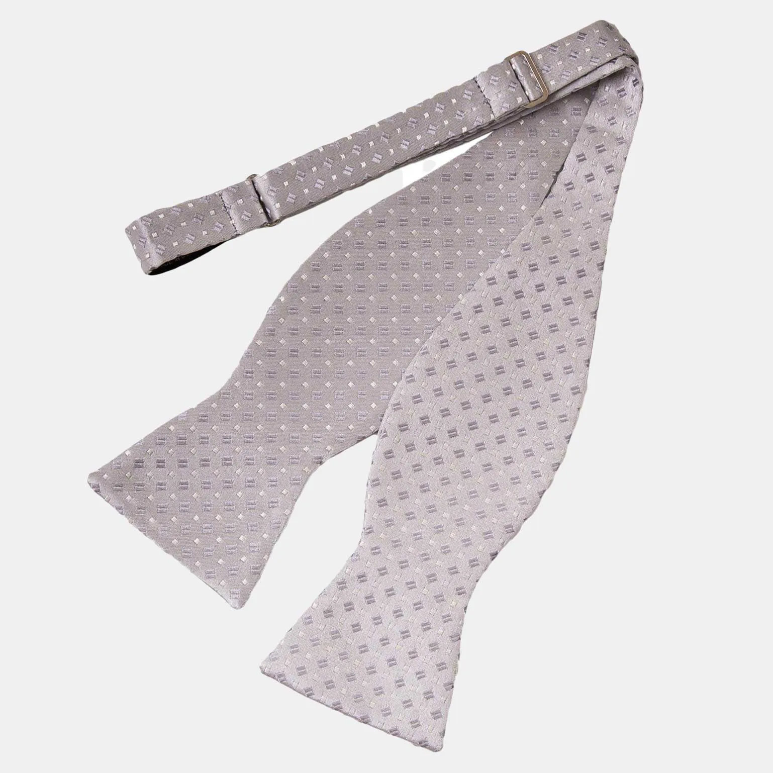 Bellini - Silk Bow Tie - Silver