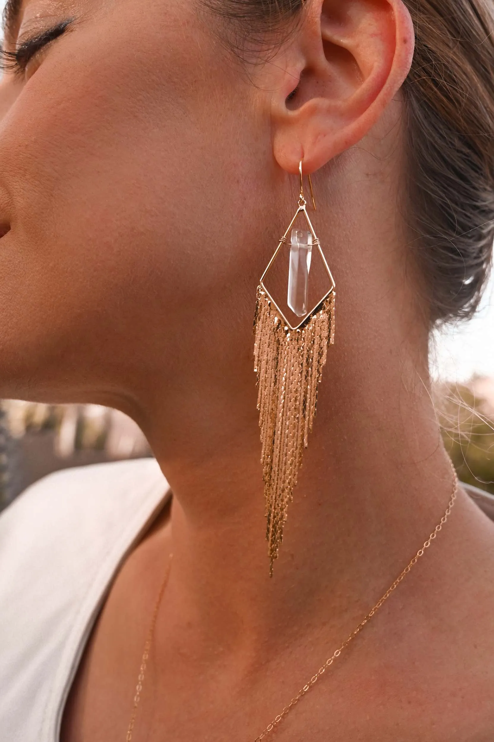 Big Vision Quartz Earrings