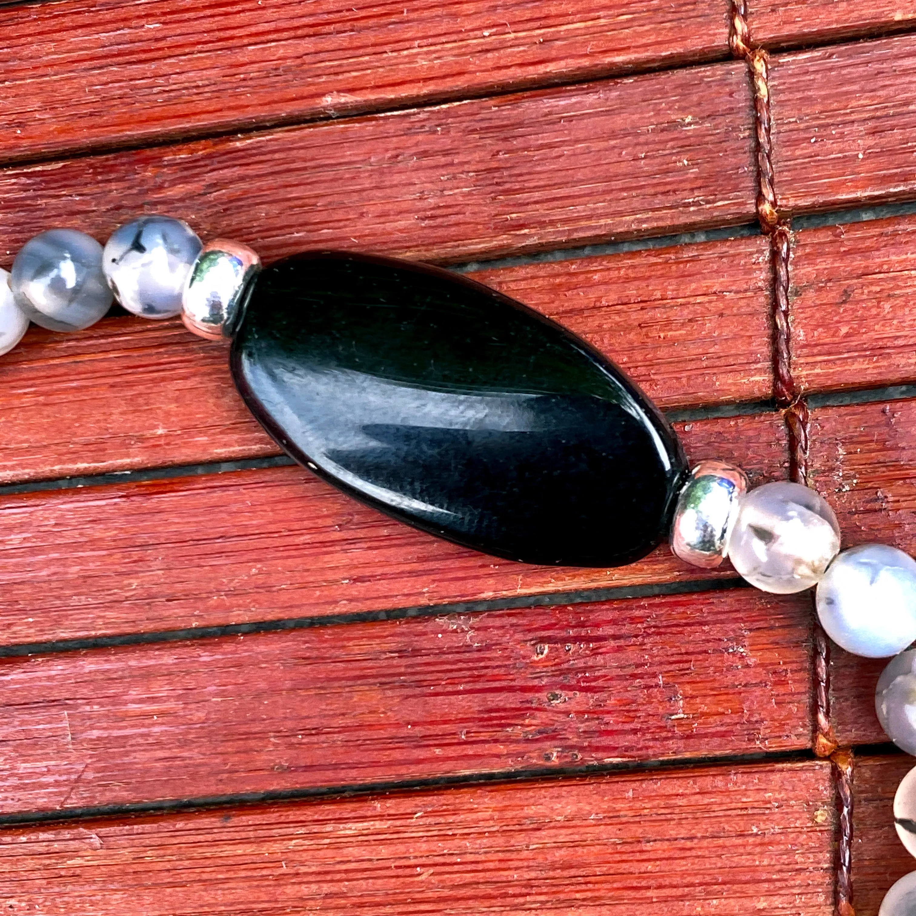 Black Onyx Beaded Bracelet