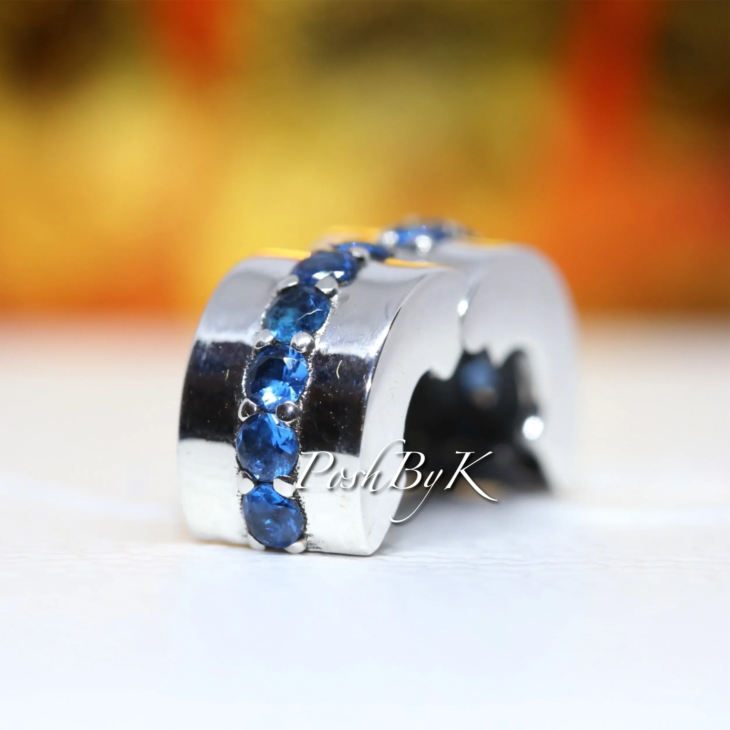 Blue Sparkle Clip Charm 791972C01