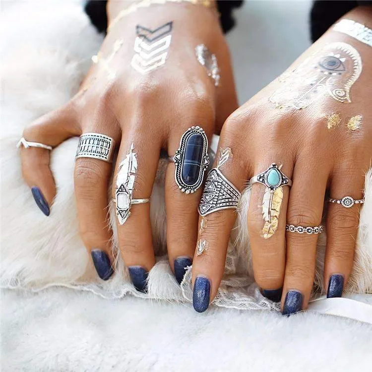 Boho Ring Set