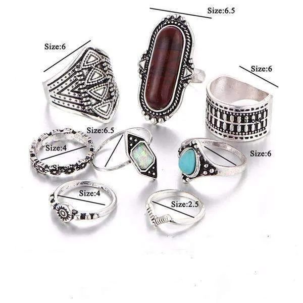 Boho Ring Set