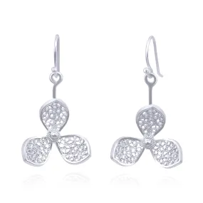 BOUGANVILLA SILVER SMALL EARRINGS FILIGREE