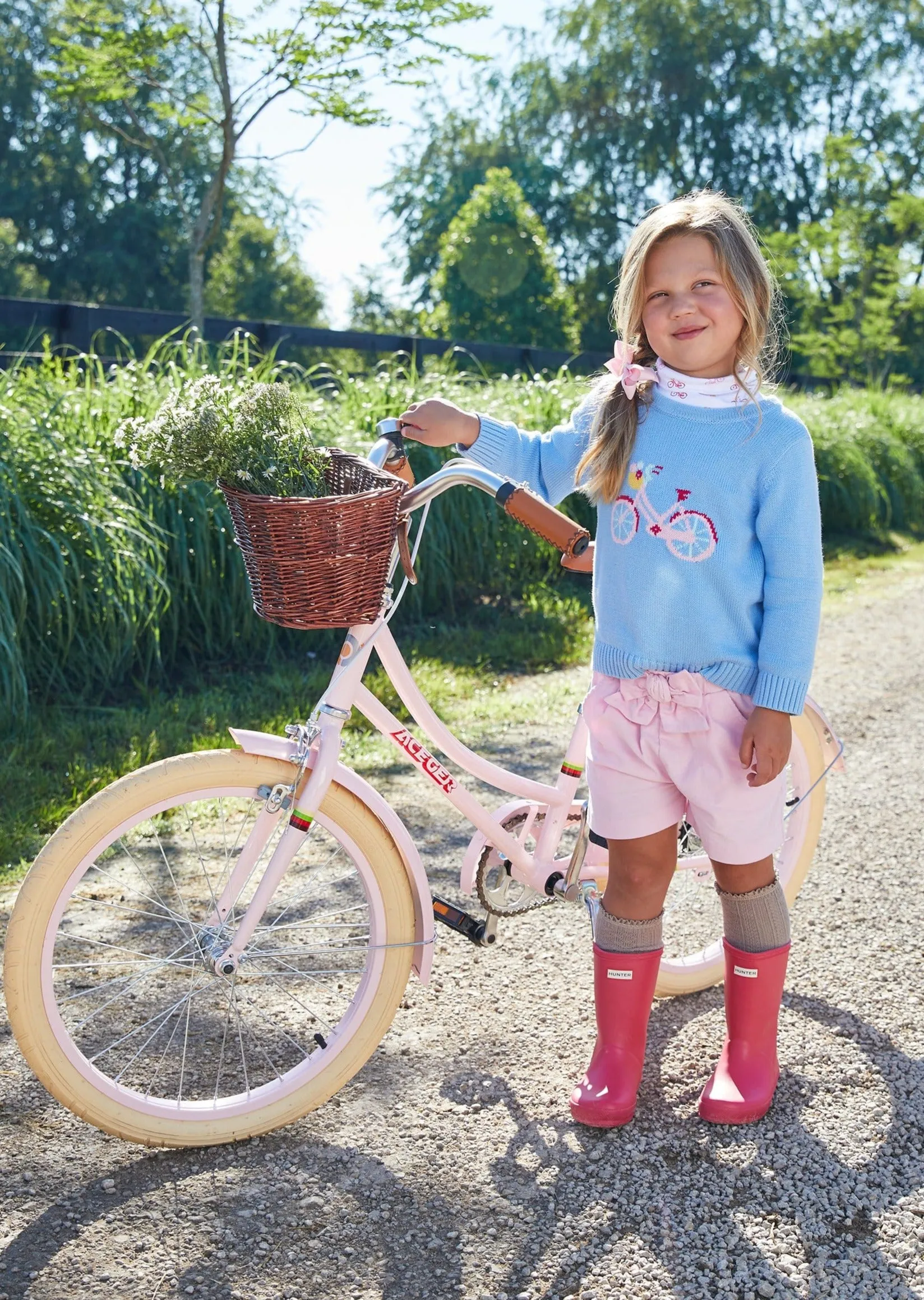 Bow Short - Light Pink Corduroy