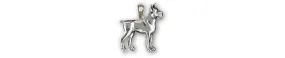 Boxer Jewelry Sterling Silver Handmade Boxer Dog Pendant  BX10-P