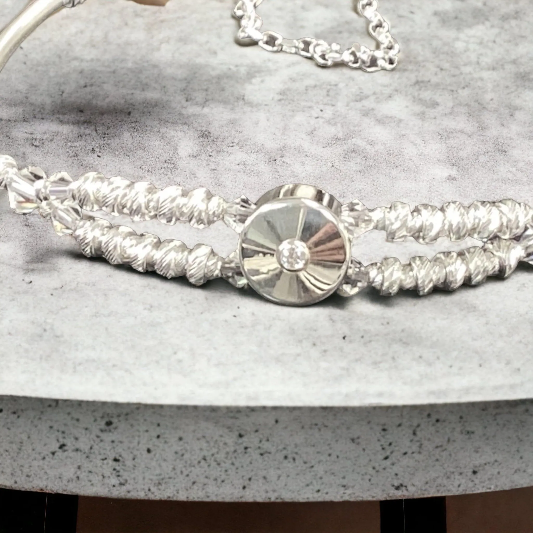 Bracelet Kit - Sparkling Swarovski and Sterling Silver Bracelet