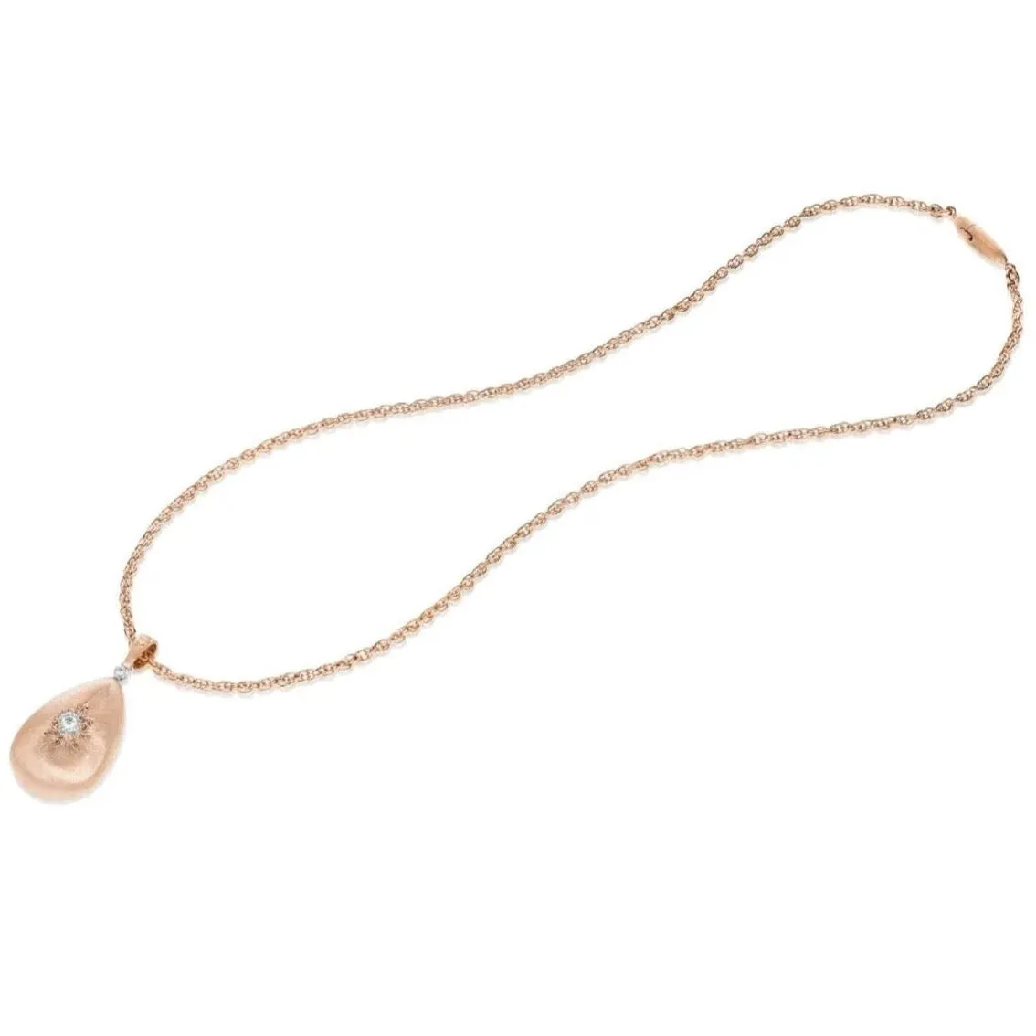 Buccellati - Macri Classica - Pendant Necklace with Diamonds, 18k Rose Gold