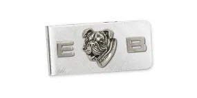 Bulldog Money Clip Jewelry Sterling Silver Handmade Dog Money Clip BD7-MC