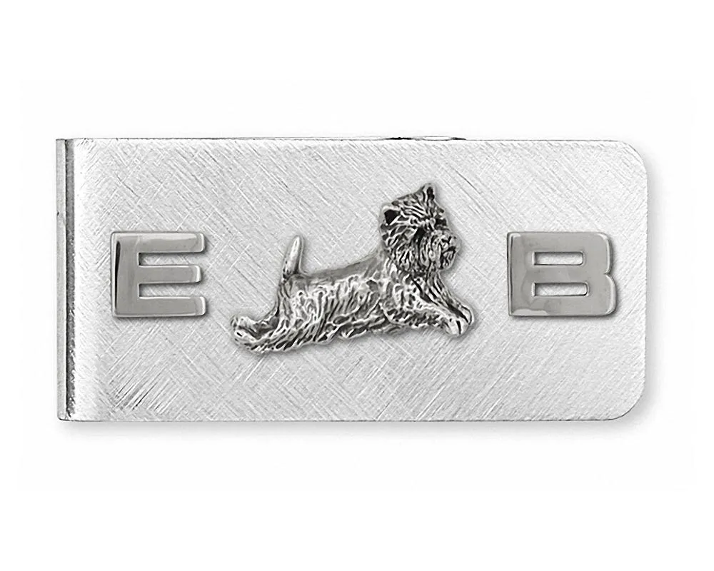 Cairn Terrier Money Clip Jewelry Sterling Silver Handmade Dog Money Clip CNWT11-MC