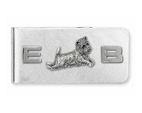 Cairn Terrier Money Clip Jewelry Sterling Silver Handmade Dog Money Clip CNWT11-MC