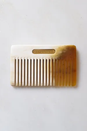 Chai Buffalo Horn Pocket-Sized Hair / Beard Comb