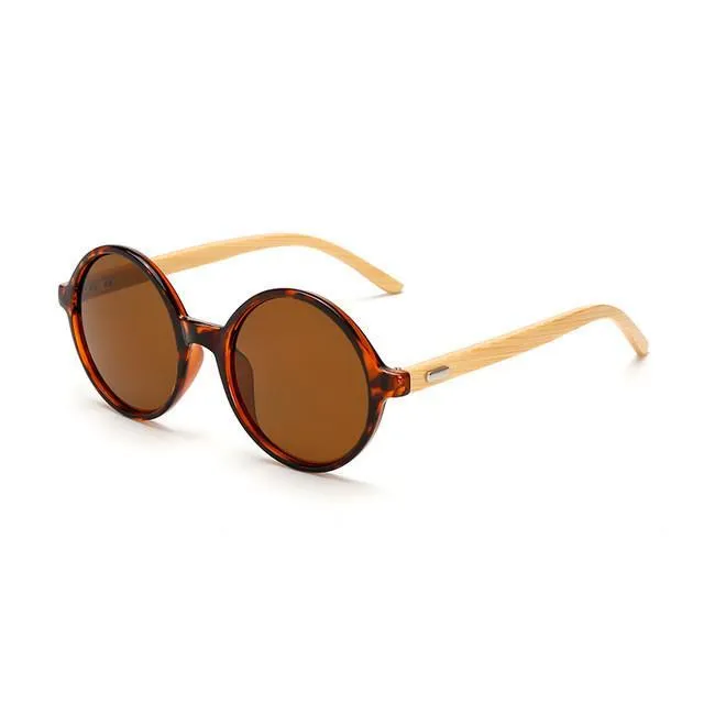 Classic Bamboo Wooden Frame Sunglasses