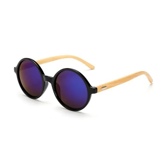 Classic Bamboo Wooden Frame Sunglasses