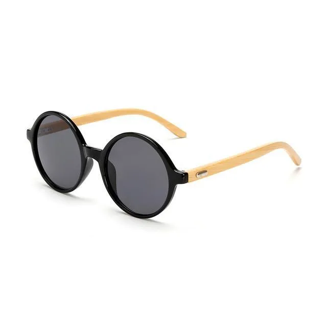 Classic Bamboo Wooden Frame Sunglasses