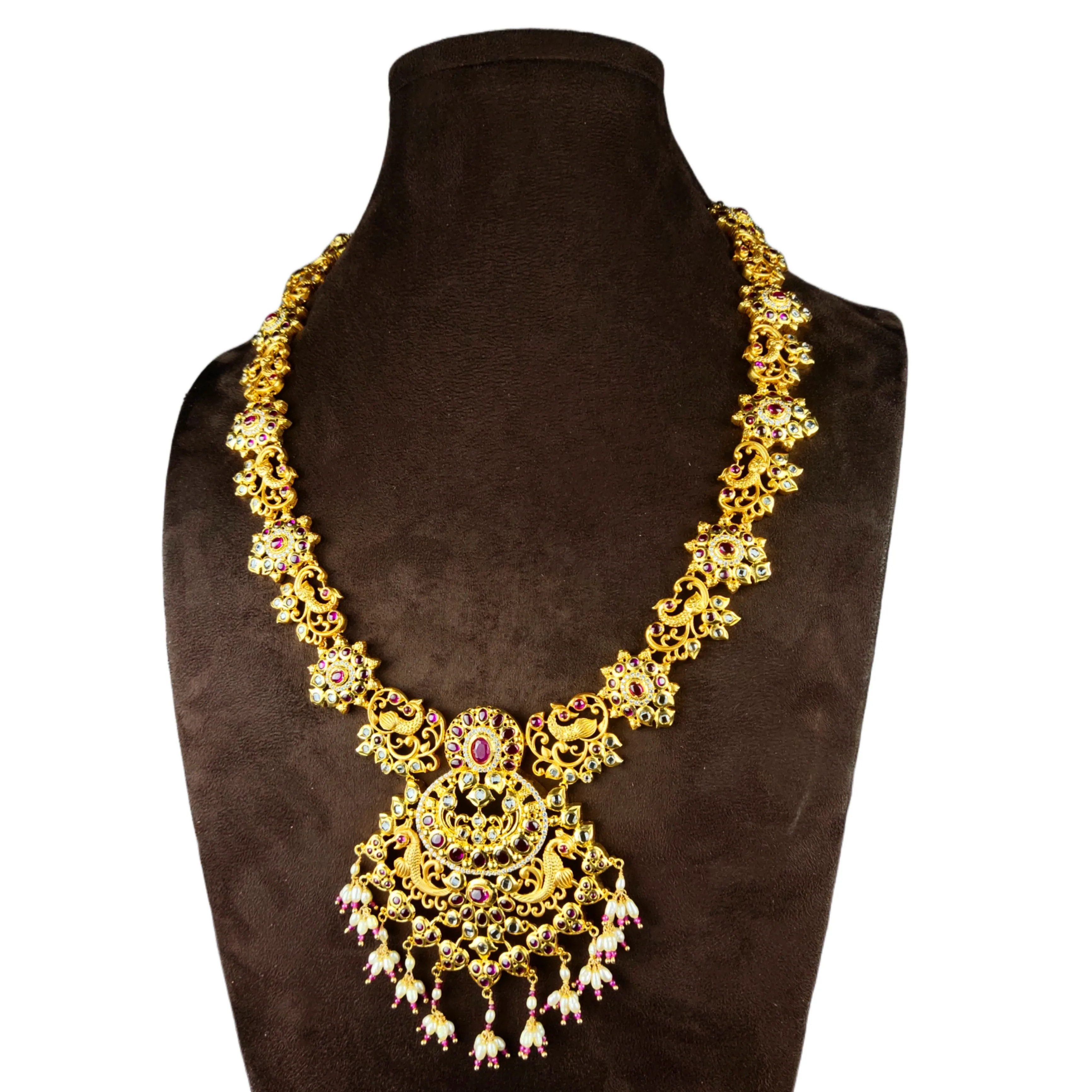 Classsy Uncut Polki Haram Set By Asp Fashion Jewellery