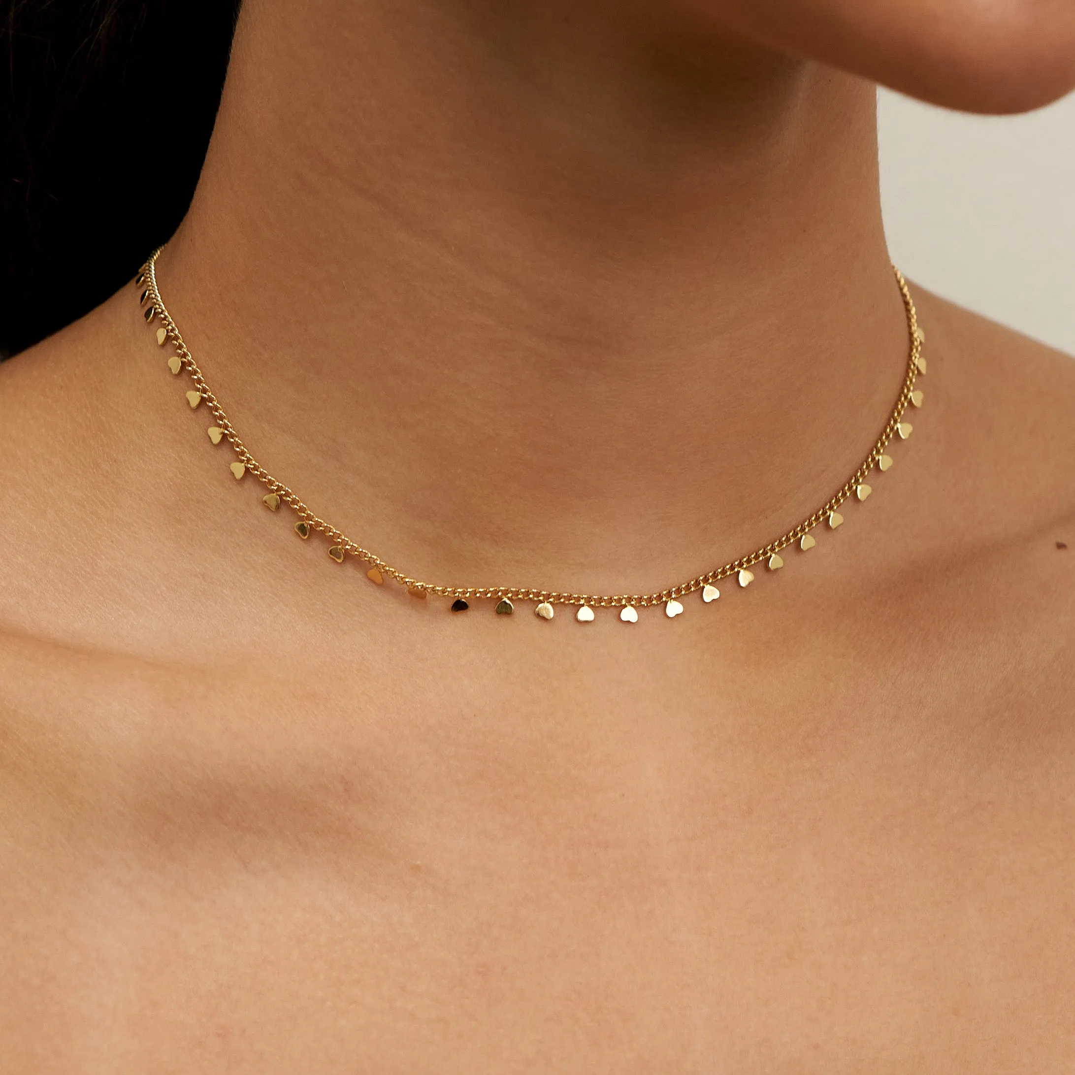 Corazones Choker