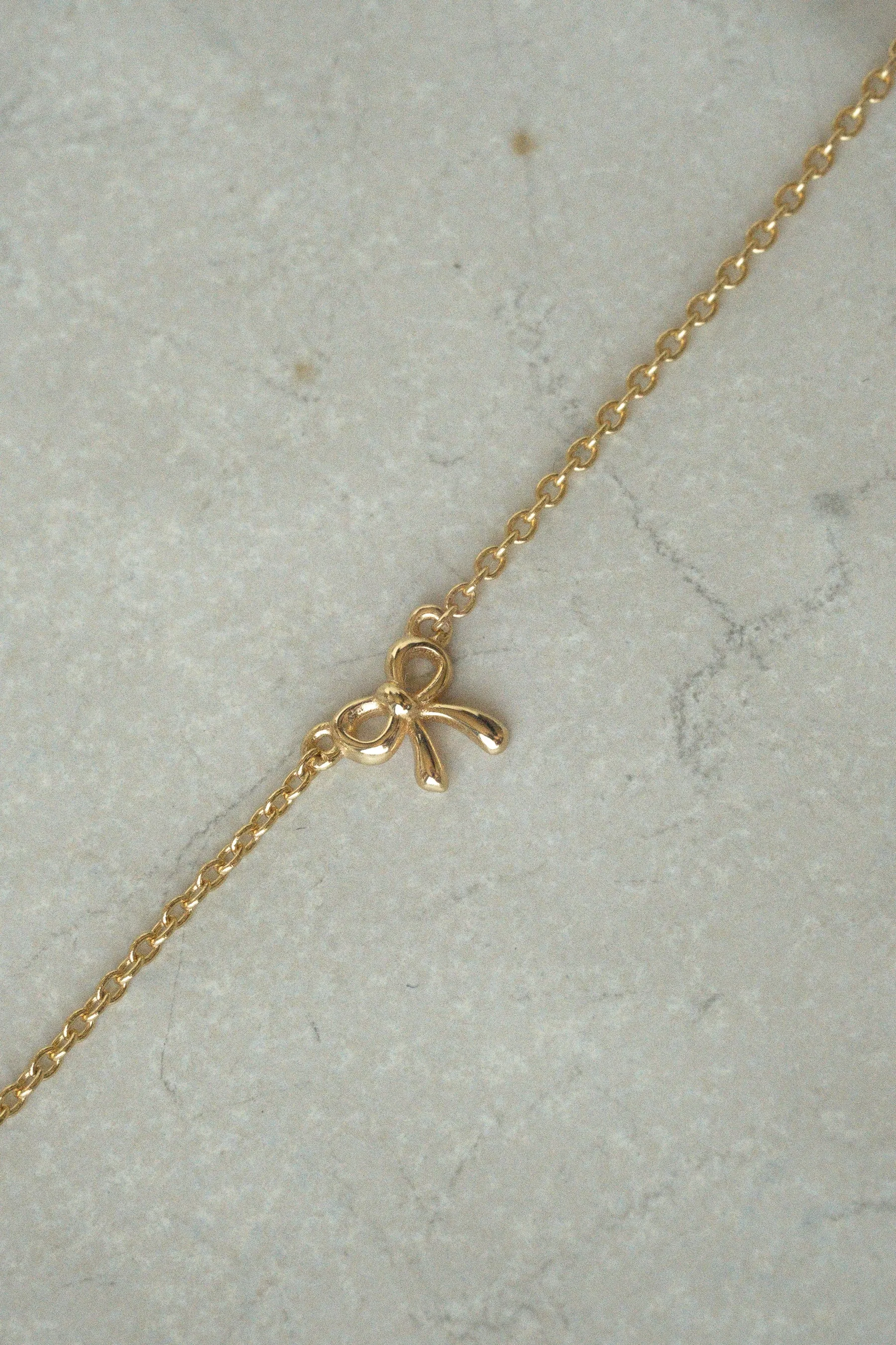 Dainty Bow Choker Necklace