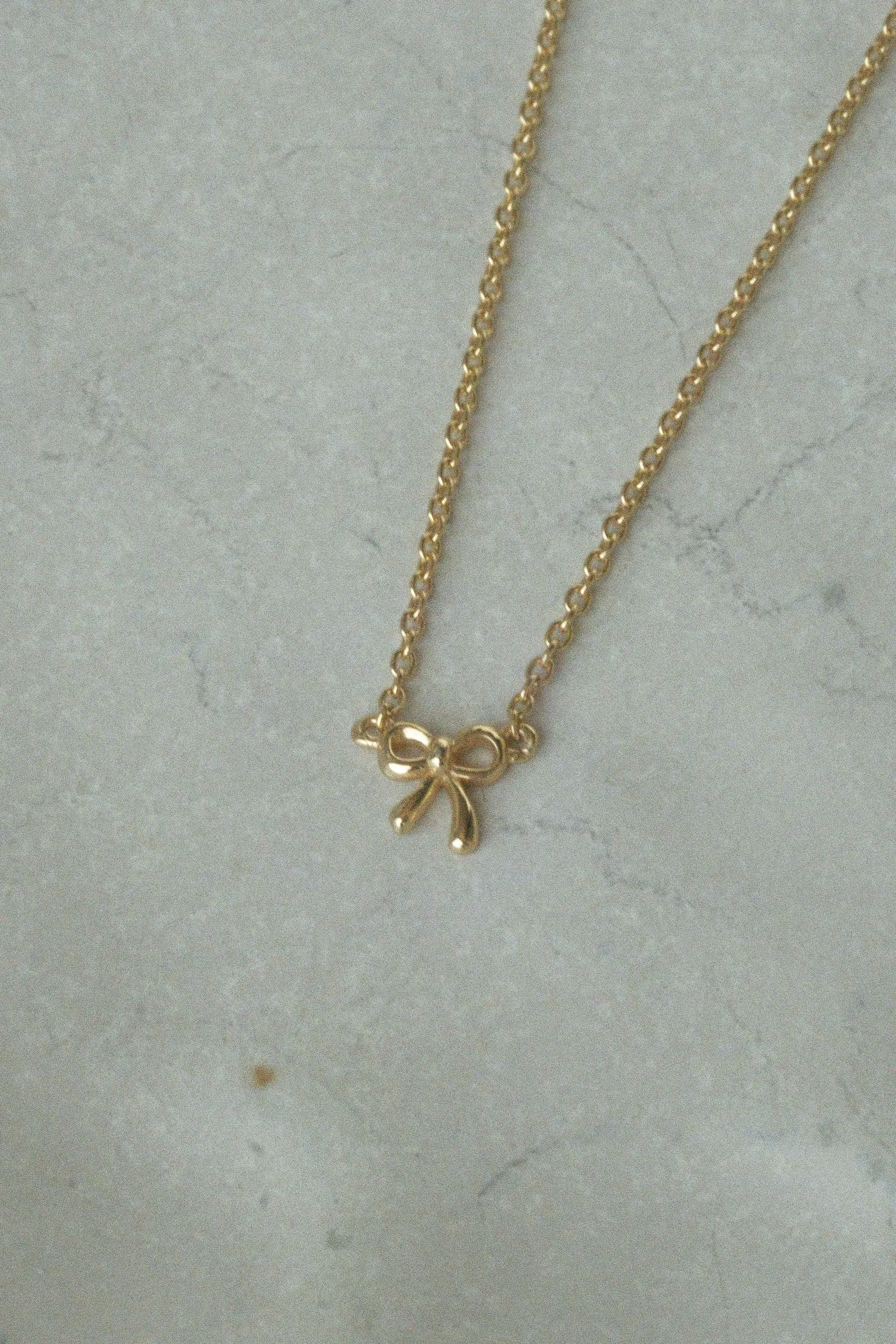 Dainty Bow Choker Necklace