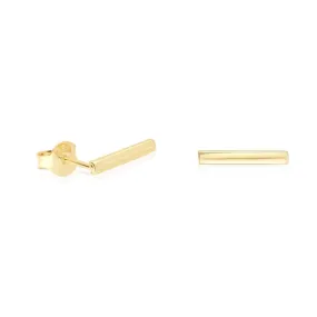 Dainty Gold Bar Earrings