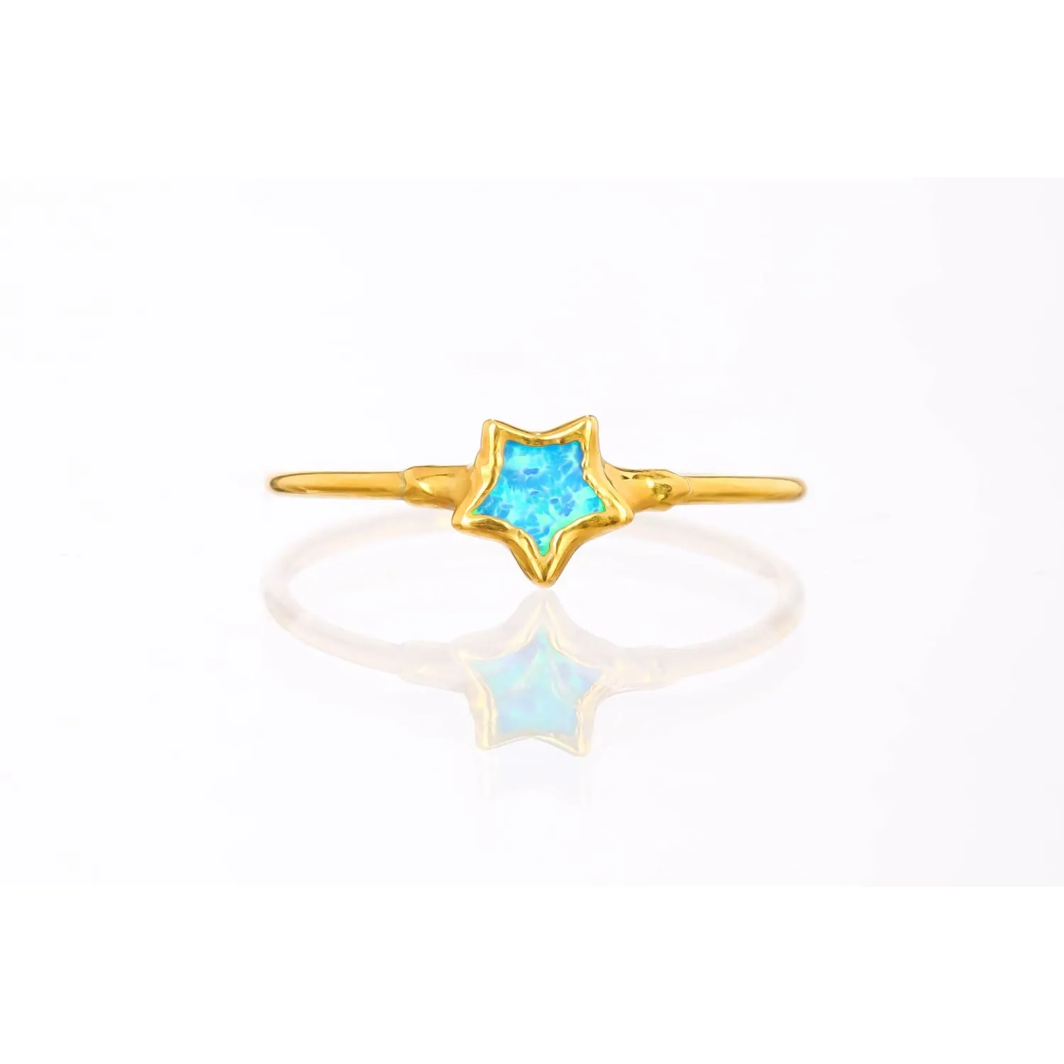 Dainty Star Kyocera Opal Ring