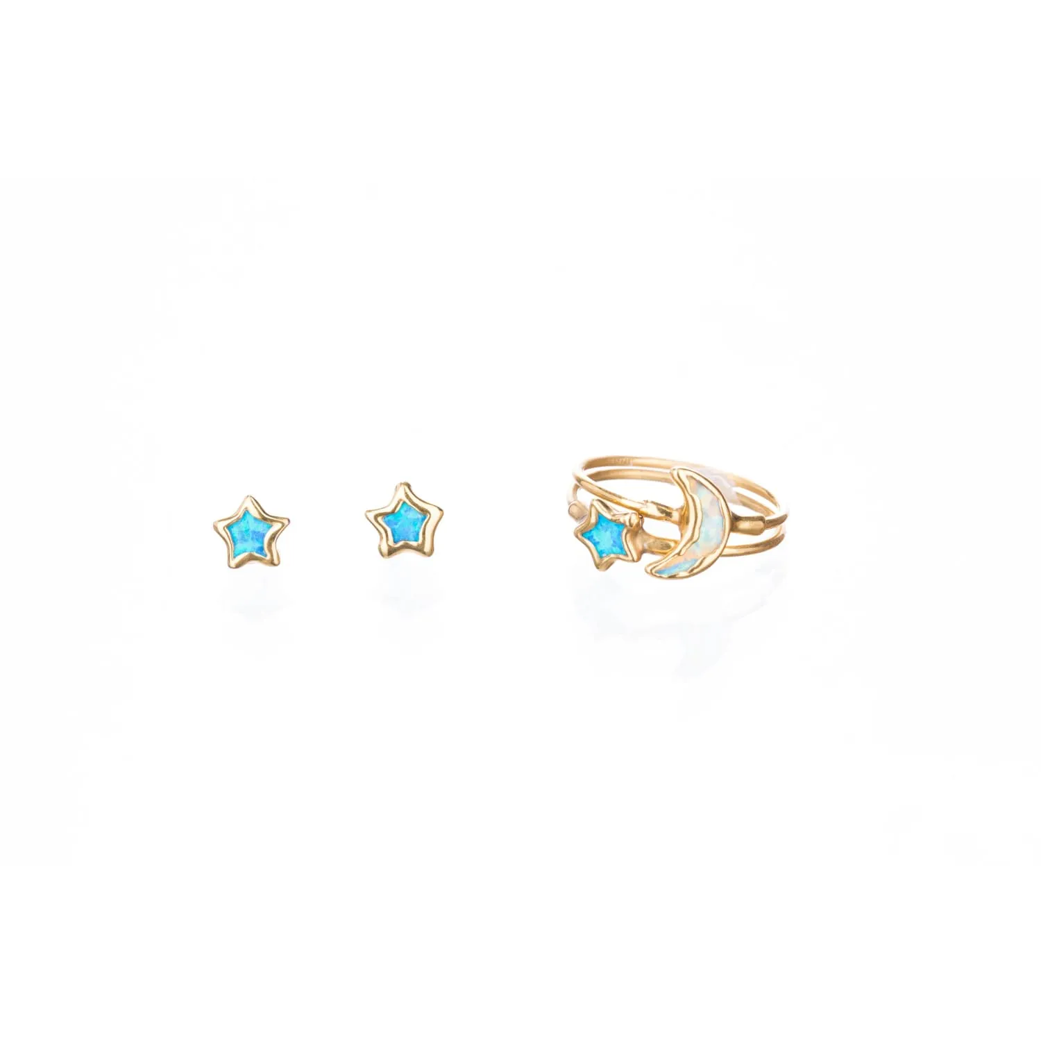 Dainty Star Kyocera Opal Ring