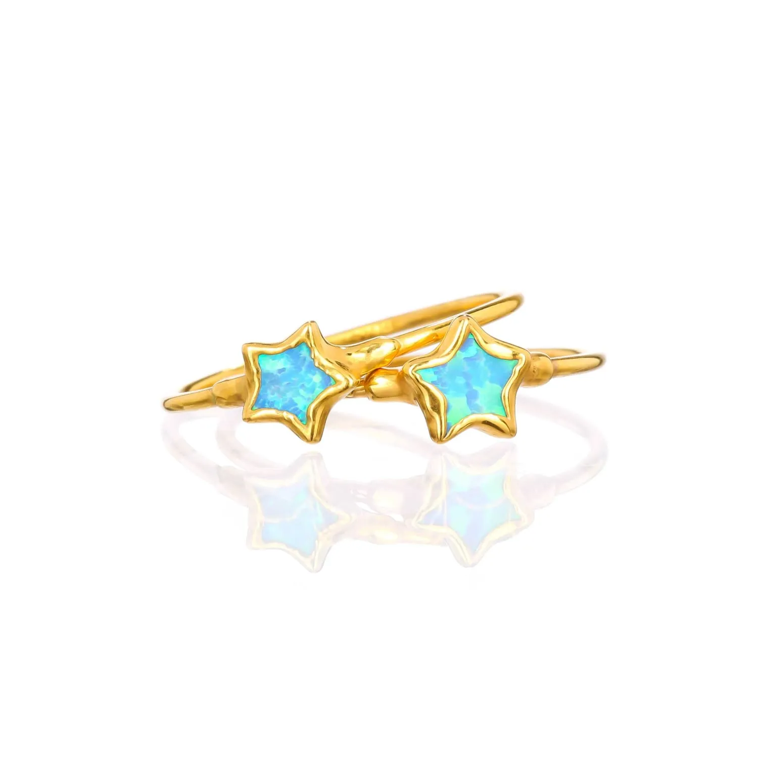 Dainty Star Kyocera Opal Ring